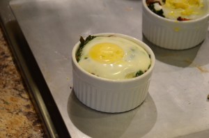 Not quite how it was supposed to turn out, with a set egg. That is what happens when you run upstairs to change your clothes toward the end of the cook time!