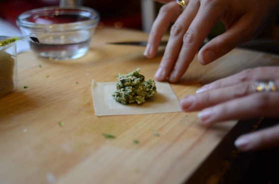 Putting Kristen to work.