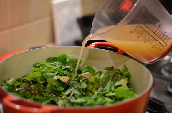 It might seem like there isn't enough broth...