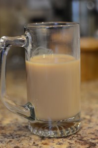 If you're feeling fancy, add some kind of garnish (cinnamon stick, piece of orange or lemon rind, star anise pod). It will make a better picture :)