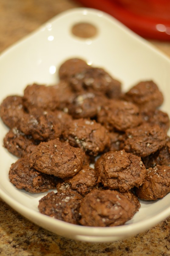 Dense, fudgy, salty goodness.